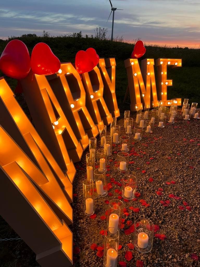 MARRY ME lichtletters