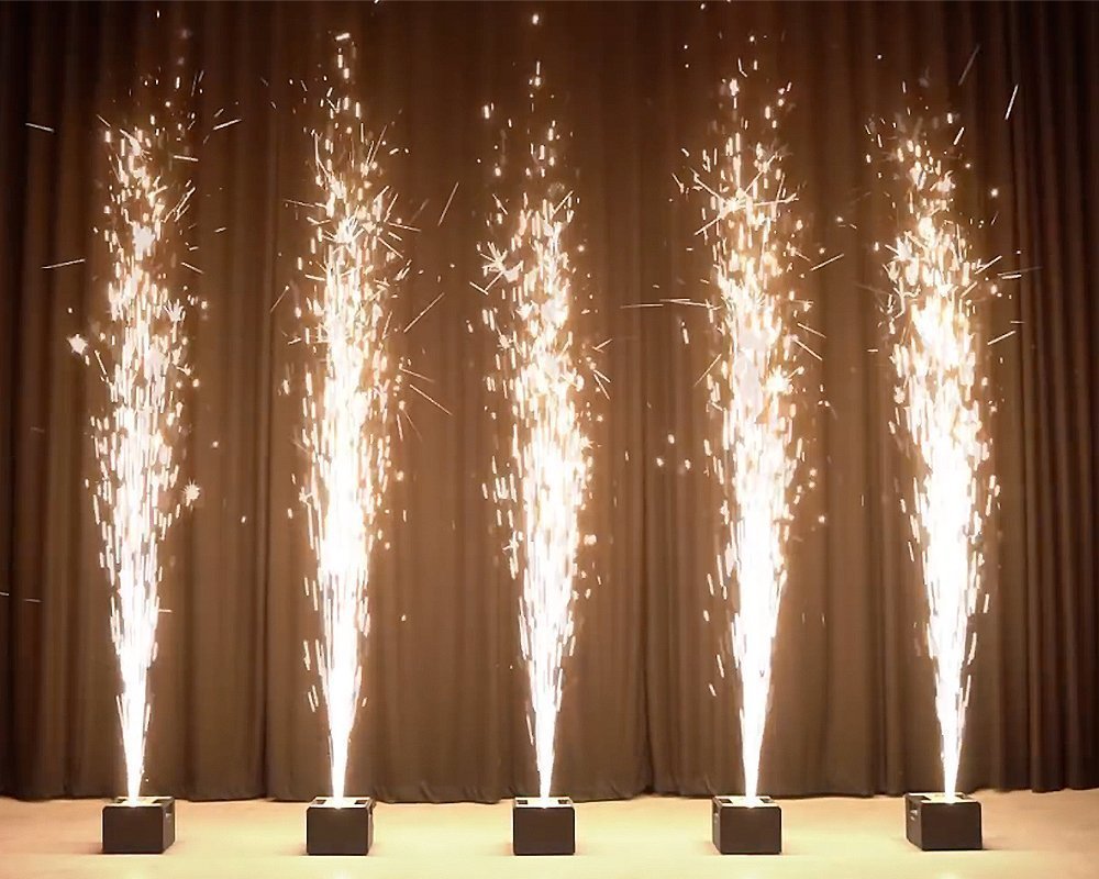 Koud vuurwerk (spark fountains)